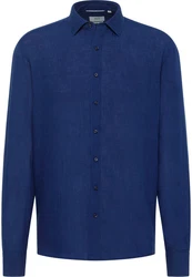 Eterna Langarmhemd MODERN FIT EASY IRON Dunkelblau/Blau/Hellblau
