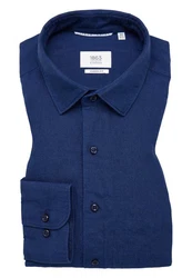 Eterna Langarmhemd MODERN FIT EASY IRON Dunkelblau/Blau/Hellblau