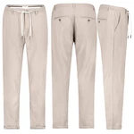 Eight2Nine Chinos Herren Leinen Hose Khaki/Beige