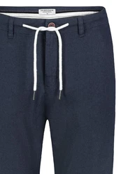 Eight2Nine Chinos Herren Leinen Hose Dunkelblau/Blau/Hellblau