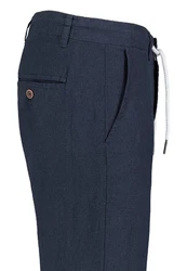 Eight2Nine Chinos Herren Leinen Hose Dunkelblau/Blau/Hellblau