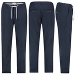 Eight2Nine Chinos Herren Leinen Hose Dunkelblau/Blau/Hellblau