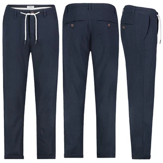 Eight2Nine Chinos Herren Leinen Hose