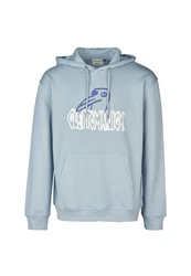 Cleptomanicx Hoodie Krooked Gulls blau/hellblau