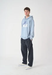Cleptomanicx Hoodie Krooked Gulls blau/hellblau