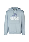 Cleptomanicx Hoodie Krooked Gulls blau/hellblau