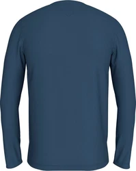 TOMMY HILFIGER Shirt STRETCH SLIM FIT LONG SLEEVE Dunkelblau/Grau/Blau