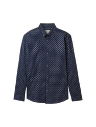 TOM TAILOR Denim Hemd Dunkelblau/Hellblau/Gelb/Blau/Lila