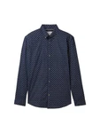 TOM TAILOR Denim Hemd Dunkelblau/Hellblau/Gelb/Blau/Lila