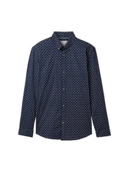 TOM TAILOR Denim Hemd Dunkelblau/Hellblau/Gelb/Blau/Lila