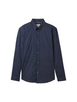 TOM TAILOR Denim Hemd Dunkelblau/Hellblau/Gelb/Blau/Lila