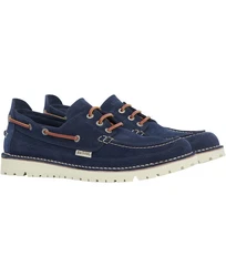 Barbour Lederhalbschuh Mousa Schnürschuh Blau/Dunkelblau/Hellblau