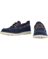 Barbour Lederhalbschuh Mousa Schnürschuh Blau/Dunkelblau/Hellblau
