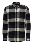 ONLY & SONS Karohemd GUDMUND LIFE LS 3T CHECK SHIRT creme / navy / schwarz
