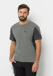Jack Wolfskin T-Shirt NARROWS Hellgrau/Grau/Dunkelgrau