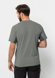 Jack Wolfskin T-Shirt NARROWS Hellgrau/Grau/Dunkelgrau