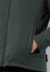 Jack Wolfskin Fleecejacke TAUNUS FZ Dunkelgrün/Braun/Grün