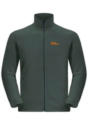 Jack Wolfskin Fleecejacke TAUNUS FZ Dunkelgrün/Braun/Grün