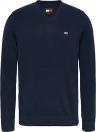 Sweatshirt TJM SLIM V NECK ESSNTL SWEATER mit Logostickerei