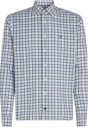 Tommy Hilfiger Businesshemd CL STRETCH TWILL GINGHAM RF SHRT blau