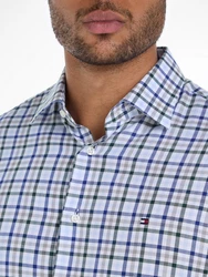 Tommy Hilfiger Businesshemd CL STRETCH TWILL GINGHAM RF SHRT blau