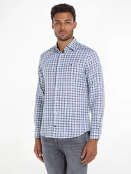 Tommy Hilfiger Businesshemd CL STRETCH TWILL GINGHAM RF SHRT blau
