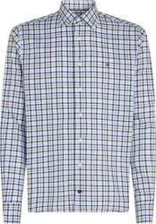 Tommy Hilfiger Businesshemd CL STRETCH TWILL GINGHAM RF SHRT blau