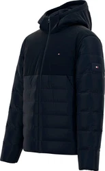 Tommy Hilfiger Steppjacke CL MIXED MEDIA HOODED JACKET Dunkelblau/Blau