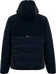 Tommy Hilfiger Steppjacke CL MIXED MEDIA HOODED JACKET Dunkelblau/Blau