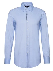 BOSS Langarmhemd P-HANK-kent-C1-222 Hellblau/Blau