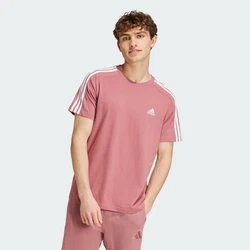 adidas Sportswear T-Shirt ESSENTIALS SINGLE JERSEY 3-STREIFEN Rosa/Rot