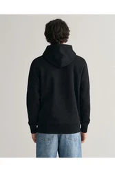 Gant Herren Hoodie REGULAR MEDIUM ARCHIVE SHIELD Schwarz