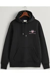 Gant Herren Hoodie REGULAR MEDIUM ARCHIVE SHIELD Schwarz