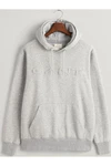 Gant Strickpullover Grau/Dunkelrot