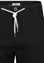 Eight2Nine Chinos Herren China Short Schwarz