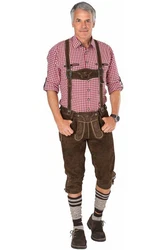 Spieth & Wensky Trachtenlederhose Valentin Dunkelbraun/Braun/Khaki