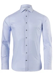 Vincenzo Boretti Businesshemd gerader Schnitt Hellblau/Blau