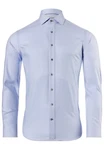 Vincenzo Boretti Businesshemd gerader Schnitt Hellblau/Blau