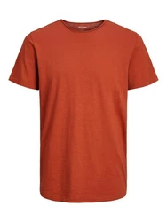 Jack & Jones T-Shirt JJEBASHER TEE O-NECK SS rostrot