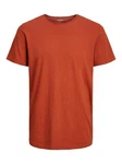 Jack & Jones T-Shirt JJEBASHER TEE O-NECK SS rostrot