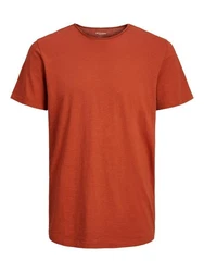 Jack & Jones T-Shirt JJEBASHER TEE O-NECK SS rostrot