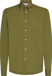 Tommy Hilfiger Langarmhemd FLEX POPLIN RF SHIRT utilty olive