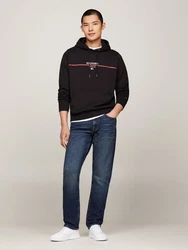 TOMMY HILFIGER Sweatshirt HILFIGER STRIPE TERRY HOODY 