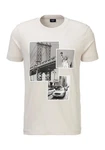 Joop Jeans T-Shirt Dismas Beige/Rosa/Khaki/Weiß/Creme/Grau