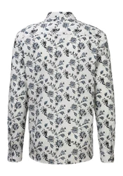 Joop Jeans Langarmhemd Hanson Creme/Lila/Weiß