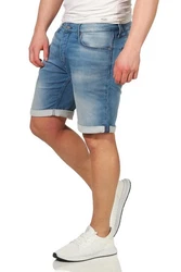 Jack & Jones Jeansshorts JJIRICK JJICON Shorts Blau/Hellblau