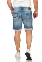 Jack & Jones Jeansshorts JJIRICK JJICON Shorts Blau/Hellblau