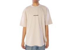 Pegador T-Shirt PGDR Colne Logo Oversized Tee gewaschen staub creme
