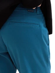 TOM TAILOR Chinohose slim mit Stretch Hellblau/Blau/Türkis