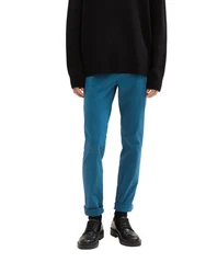 TOM TAILOR Chinohose slim mit Stretch Hellblau/Blau/Türkis
